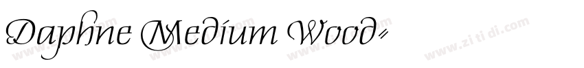 Daphne Medium Wood字体转换